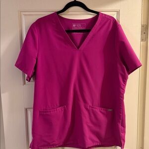 FIGS Scrubs Set in limited edition Raspberry sorbet